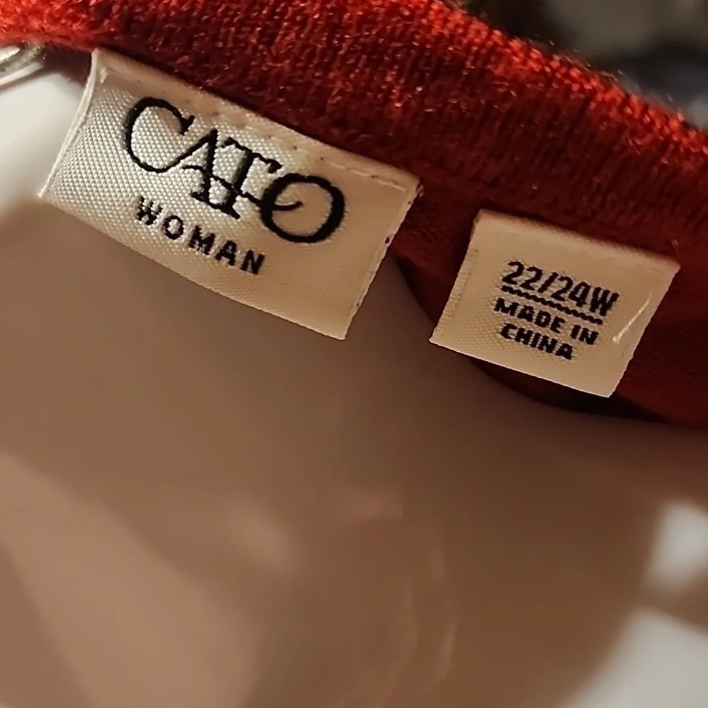 Cato Womans Blouse Shirt Size 22/24W - Picture 3 of 4